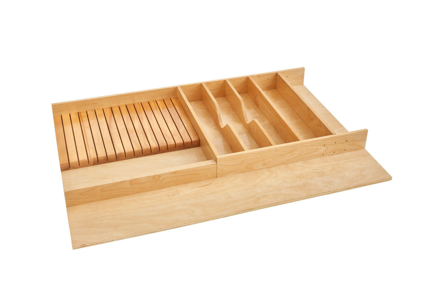 Rev-A-Shelf Trimmable Combo Utensil/Cutlery/Knife Block Tray Insert for 36" Base Drawer