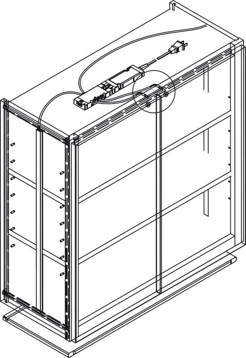Hafele Loox Magnetic Reed Light Switch, with 4-Pin Plug for Switch Port