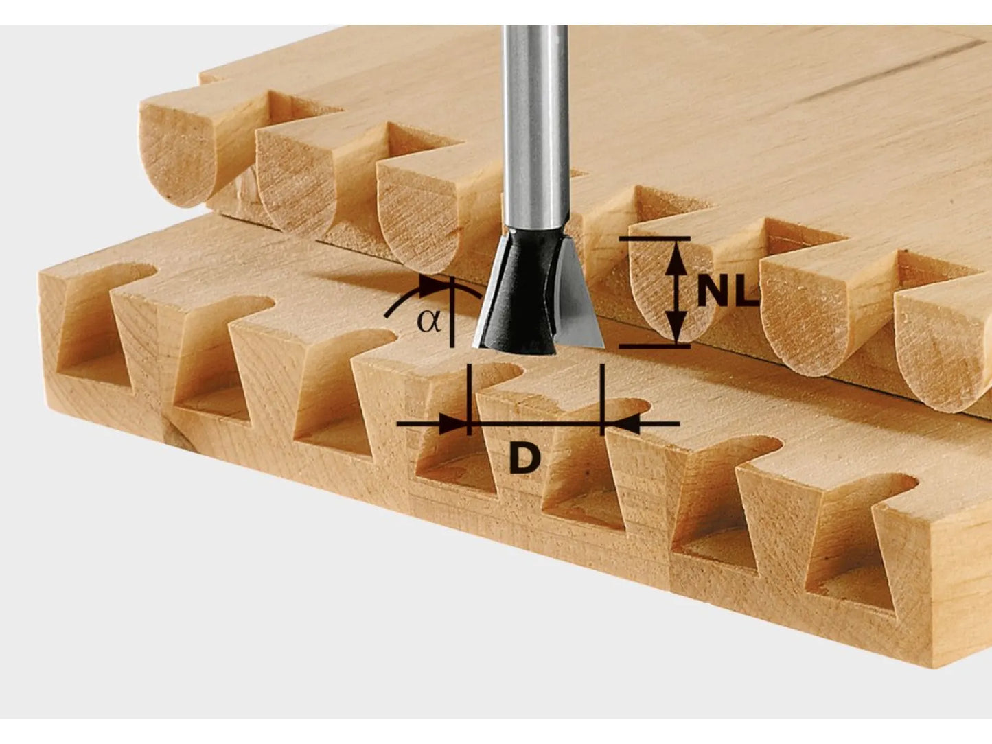 Festool 490992 Dovetail Router Bit Carbide 14.3mm