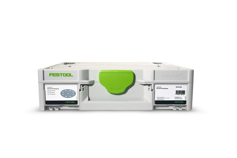 Festool 577126 Granat Disc Sandpaper Abrasive Assortment, 60-220 Grit, for 125mm (5") Sanders, in Systainer3
