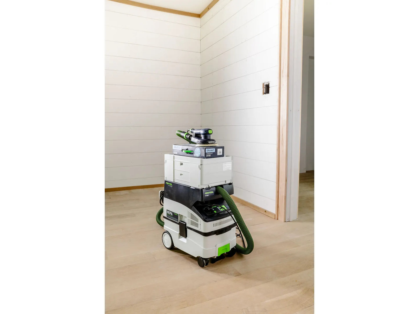 Festool 578867 Limited Edition ETS EC 150/5 Sander + CT MIDI I HEPA Dust Extractor w/ 60-Piece Granat Abrasives Value Kit