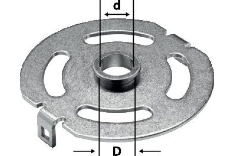 Festool 492181 Template Guide for OF 1400/VS 600, 17mm OD / 14mm ID