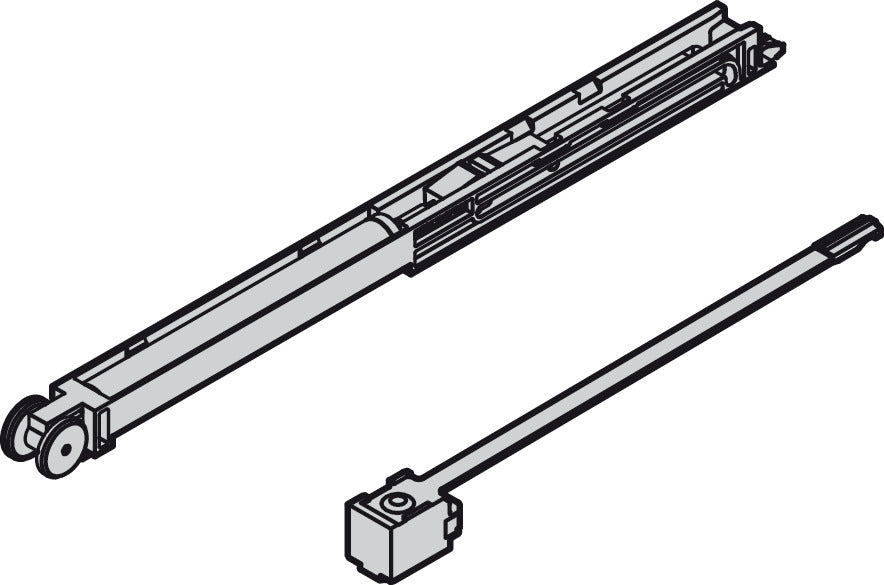 Hafele Plastic Soft Closing Mechanism, Set of Two, For Hawa Clipo 16 H IF/MF/HM, Screw Mounting (17.6 lbs.)