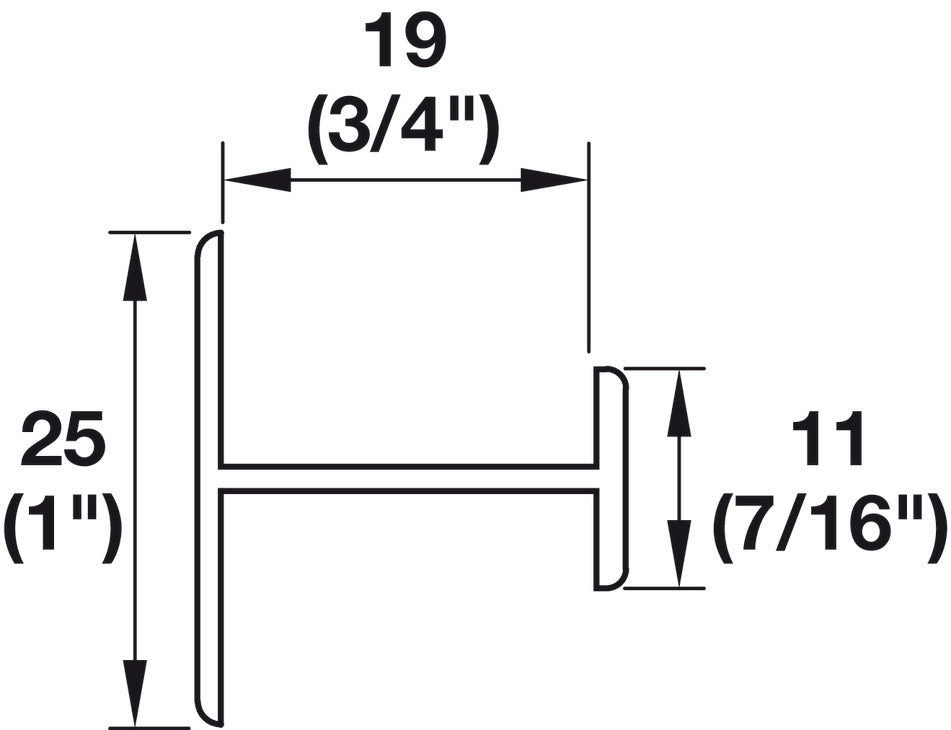 Hafele Aluminum Profile, for S 80 Sliding Door, Matt Finish