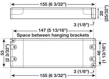 Hafele Loox5 LED Driver 24V 20W LinDrive with Lead Cable