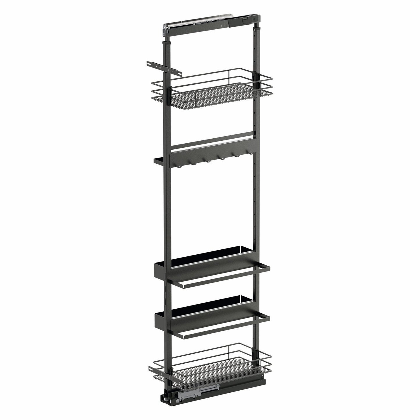 Vauth Sagel Saphir TAL® Pantry Flex Iron Accessory Set, for Use with 15" Cabinet Width Pull Outs