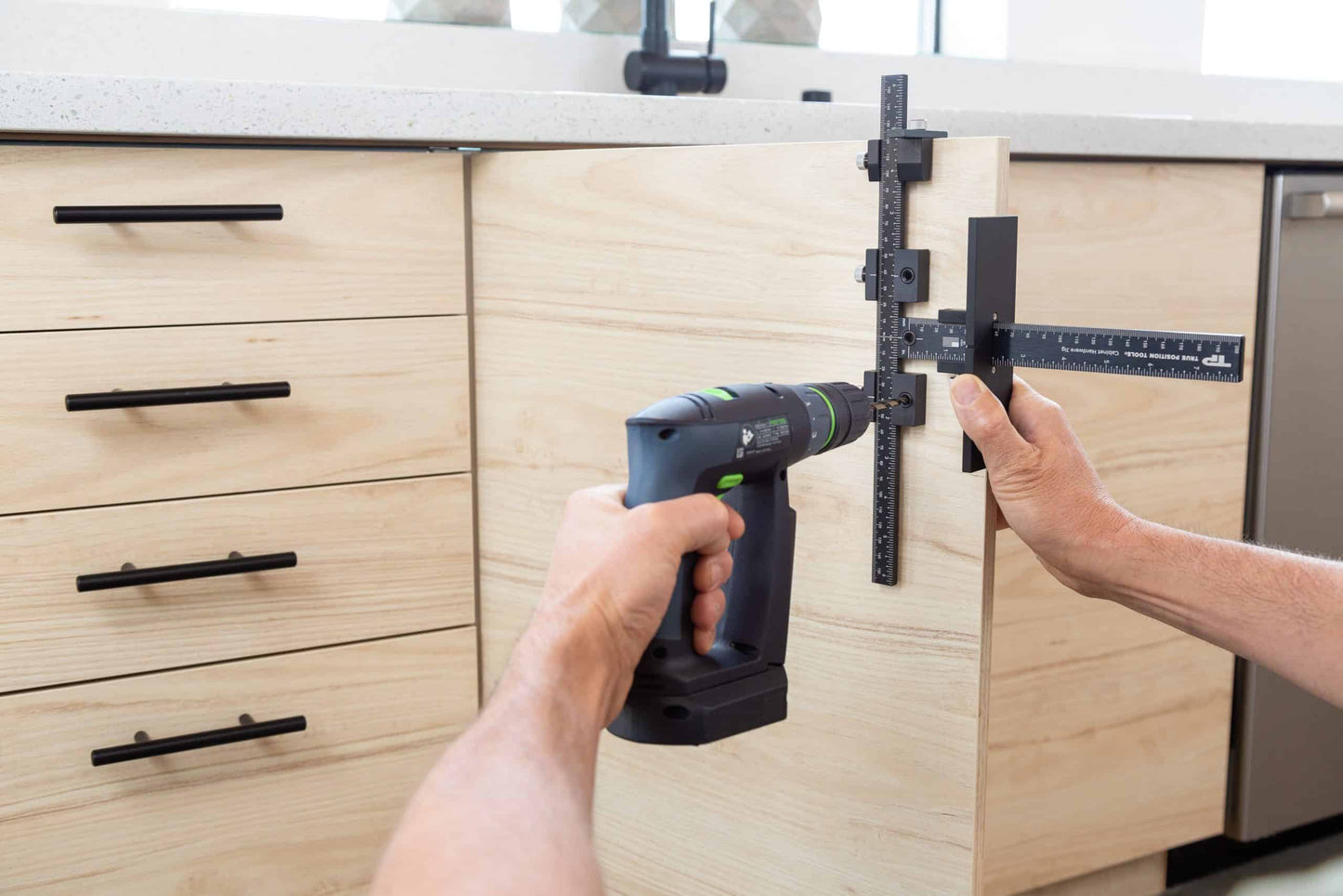 True Position Cabinet Hardware Jig ORIGINAL, Includes Case
