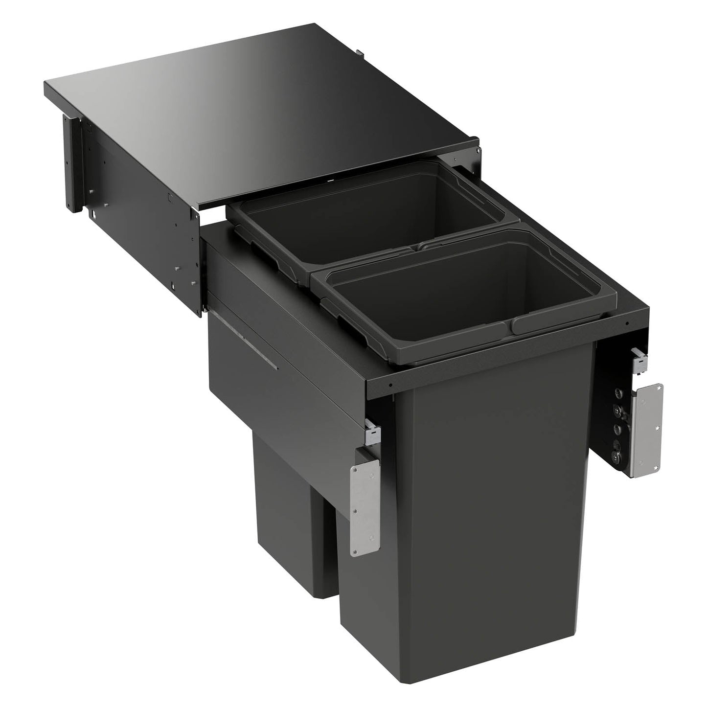 Vauth Sagel ENVI® Space XX 31 Quart Full Height Top Mount Waste Bin Pull Out with Soft Close, Double Bin (for 18" Face Frame Cabinet Opening, 21" Cabinet Width)
