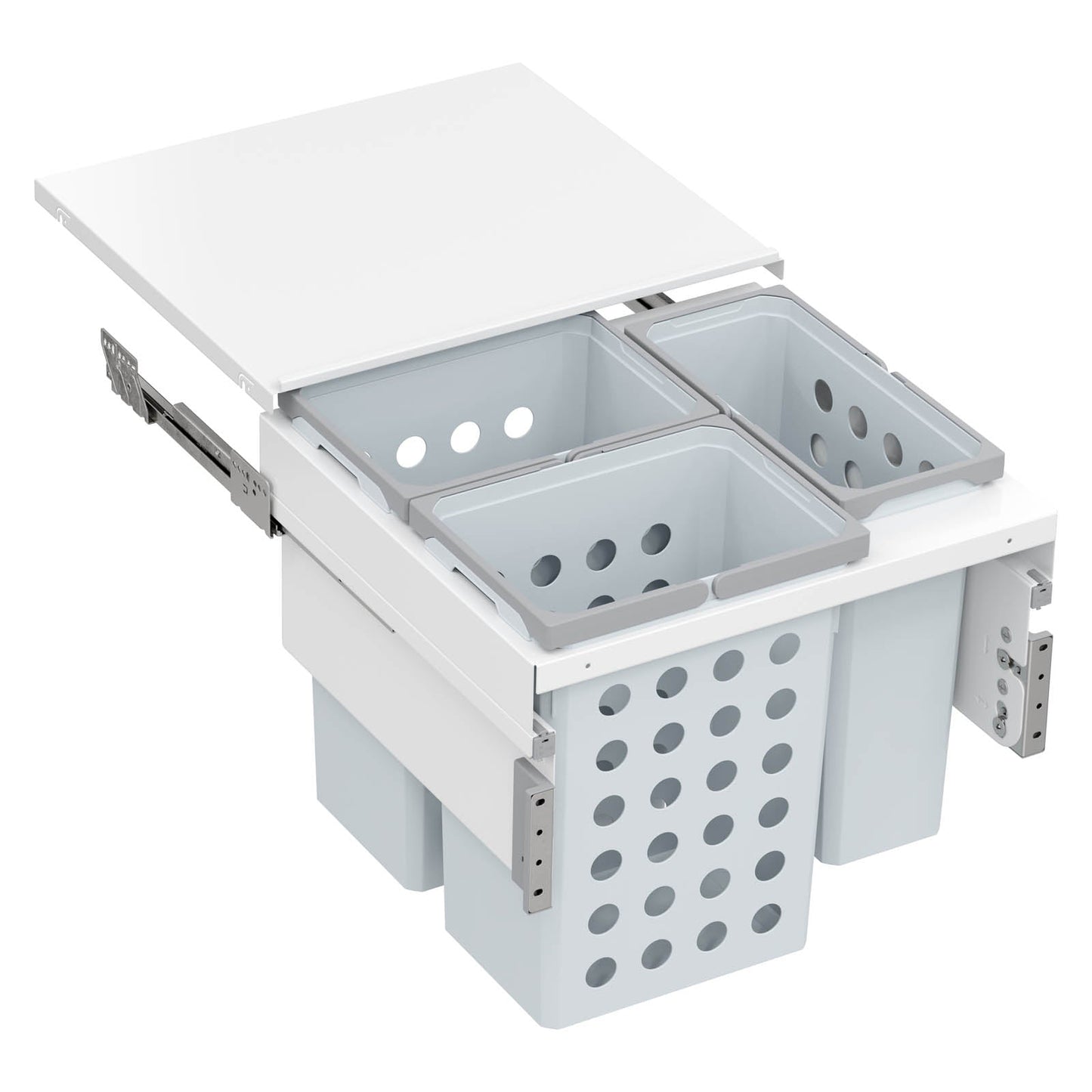 Vauth Sagel WASH® Space XX Under Drawer Laundry Hamper Pull Out System, for Frameless Cabinet Application