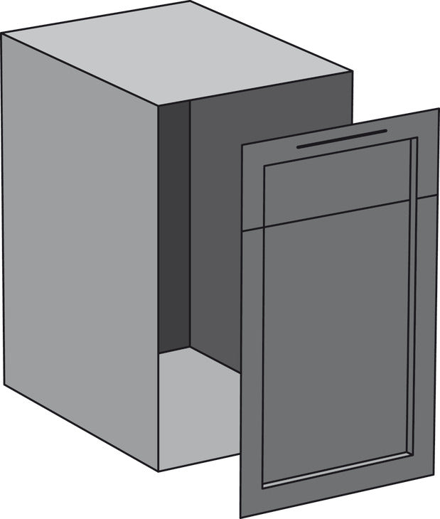 Hailo Waste Bin Pull-Out, US Cargo FL 21, Full Access