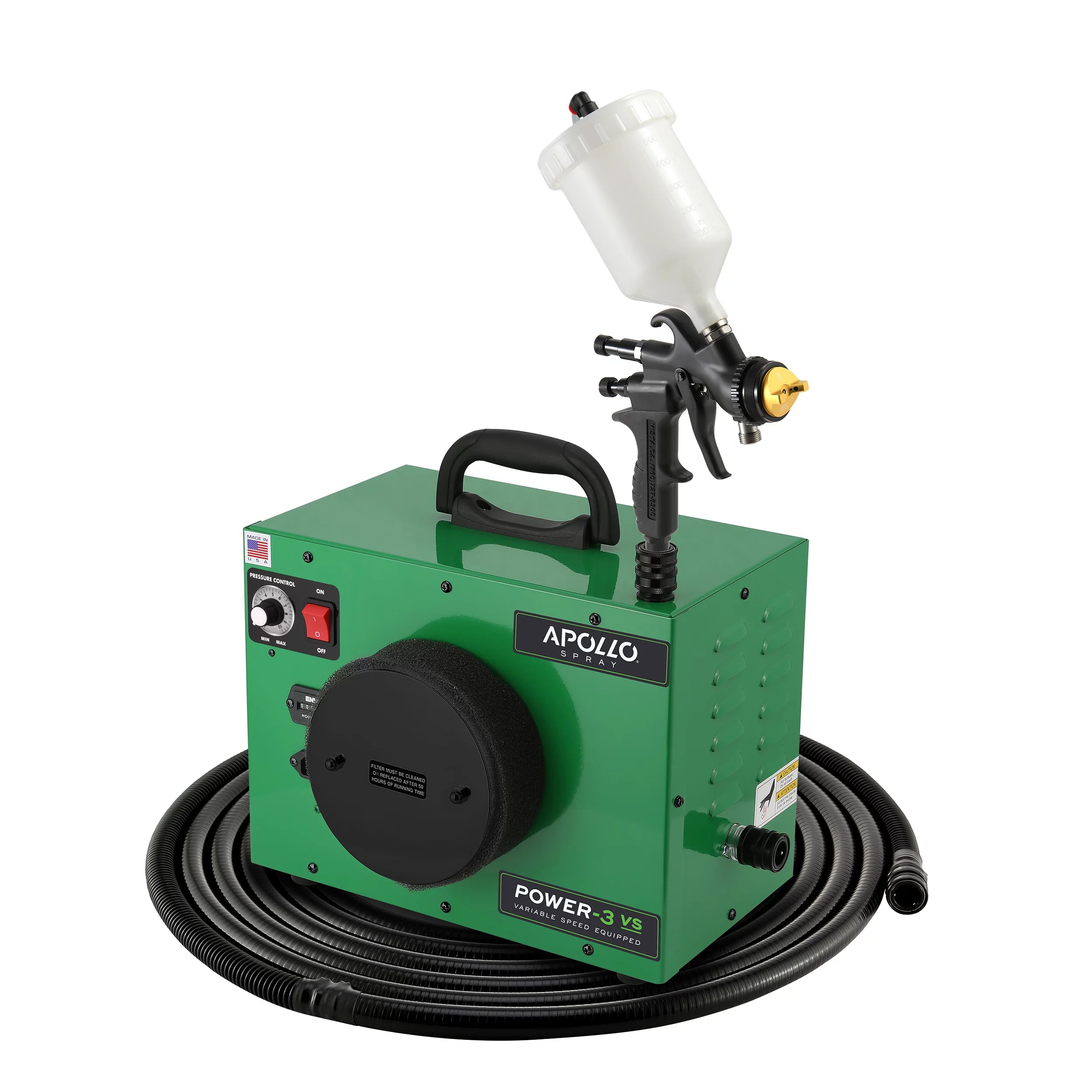 Apollo Sprayers Power-3 VS Turbine System, 3-Stage Motor with Variable ...