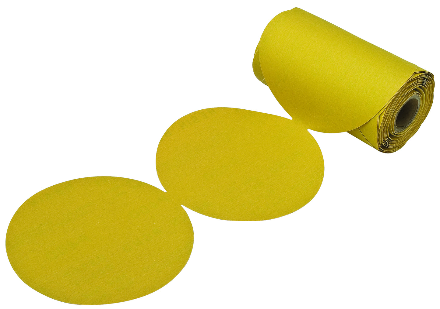 A/O Gold Tab 5" Sanding Disc Roll No Holes PSA 100 Pack