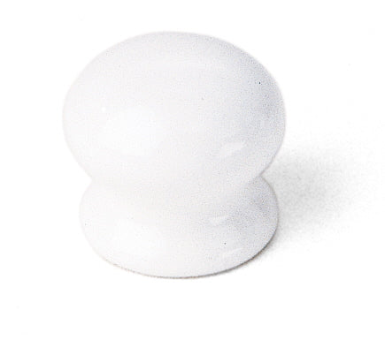 01142 White Knob, Porcelain Collection - Laurey