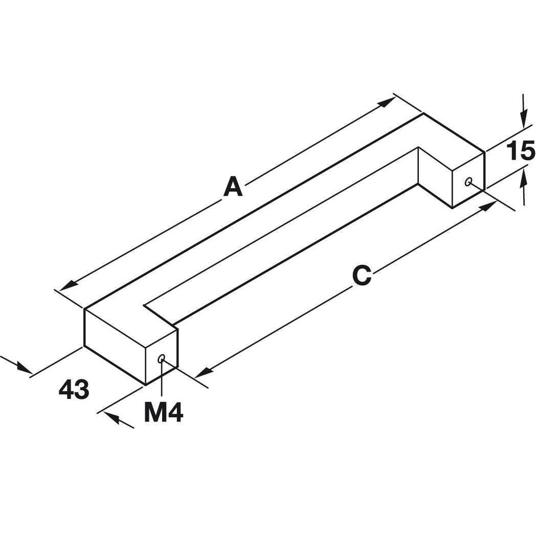 Hafele Lago Di Como Pull Architectural