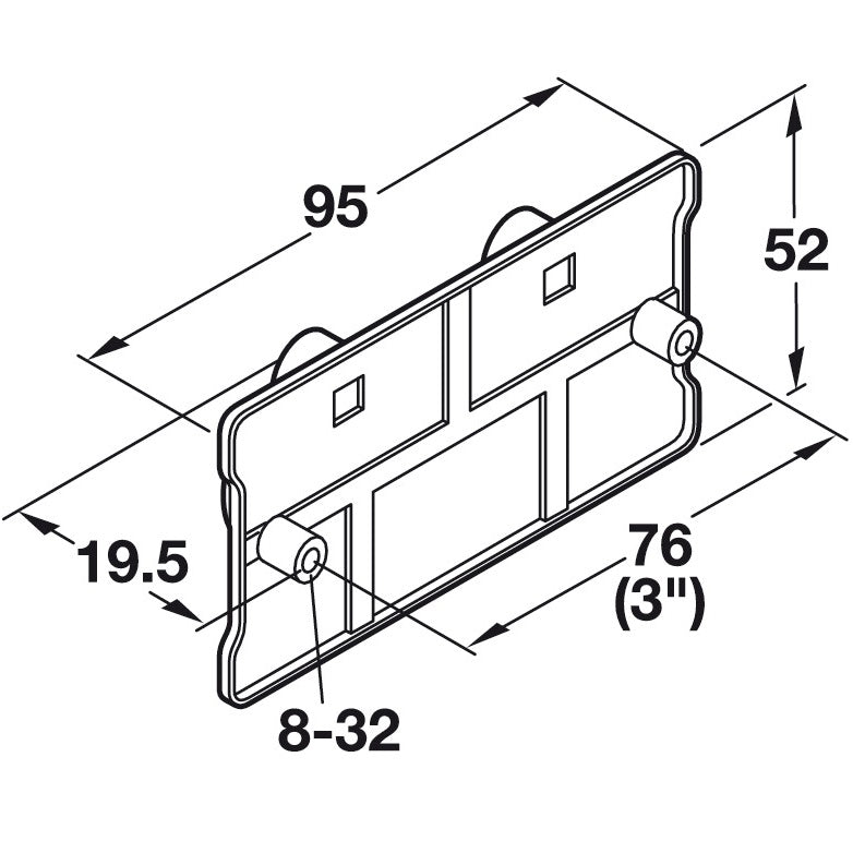 Hafele Adamson Bail Pull, Rustic