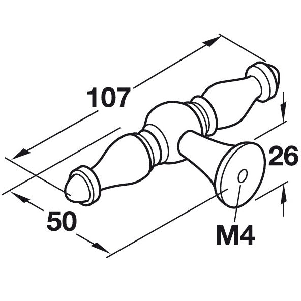 Hafele Bordeaux Knob