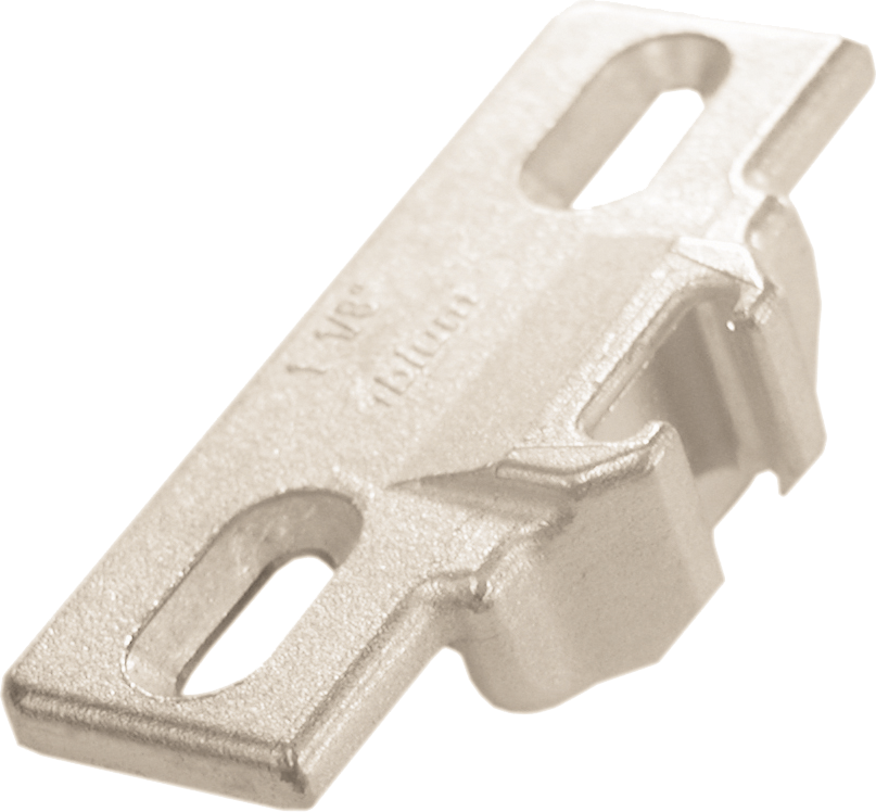 Blum 1-1/8" Overlay Edge Face Frame Mounting Plate for COMPACT 33 Hinge