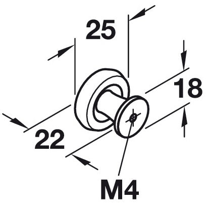 Hafele Applebroog Knob