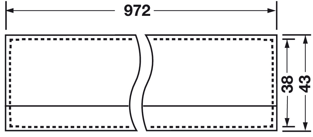 Hafele Impressions Recess Pull Minimalist