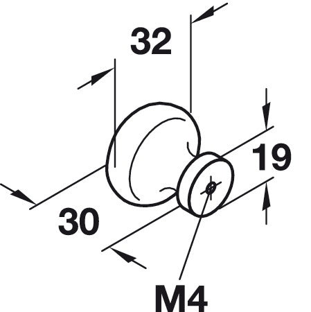 Hafele Natural Knob, Farmhouse