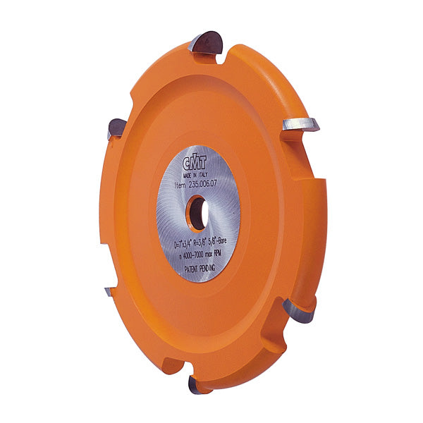 CMT Cove Cutter Head, 7" Diameter, 6 Carbide Teeth, 5/8" Bore