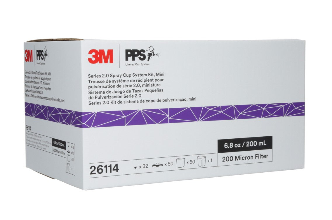Fuji Spray Cup Kit, 3M PPS 2.0 Series (included hard cups used with Compressor Spray Guns Only)