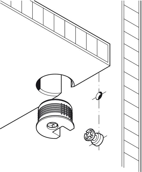 Hafele Plastic Rafix 20 Flush Connector Housing 100 Pack
