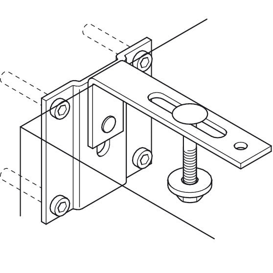 Hafele Black Safety Bracket for Wall Bed