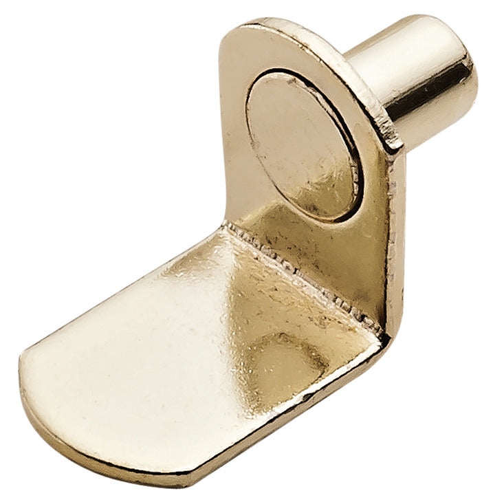 Angled Brass Plated Shelf Pin 1/4"