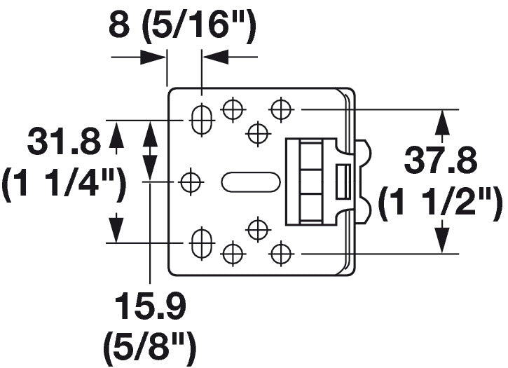 Rear Mounting Bracket for 3832 and 3834 Slides - Accuride