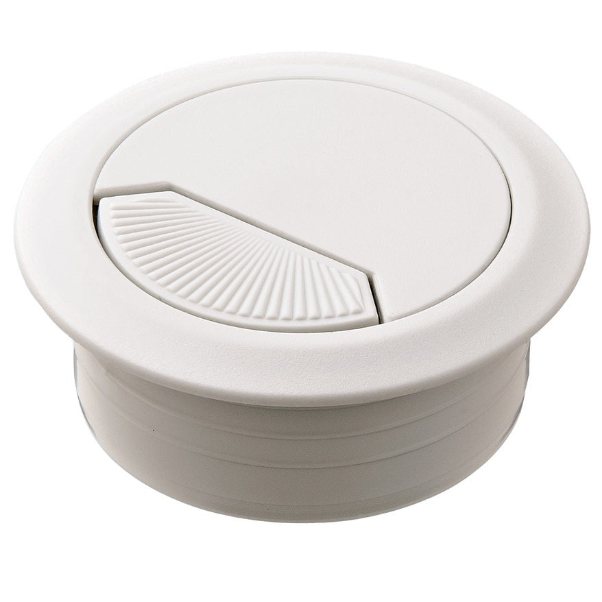 Hafele Round Two-Piece Cable Grommet with Spring Closure