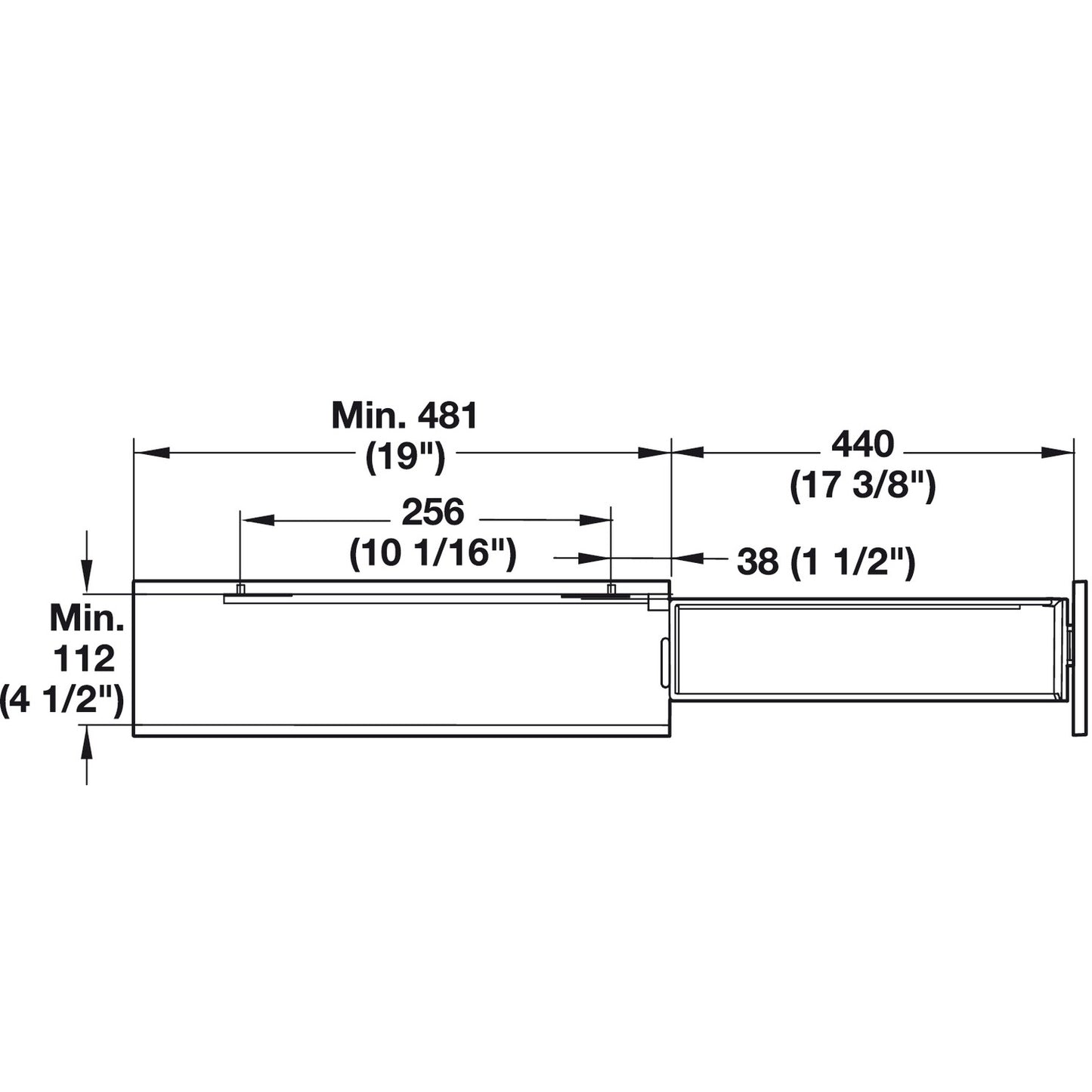 Hafele Chrome Plated 3 Tier Cabinet Organizer Base Pull-Out for Kitchen or Vanity, Soft Close