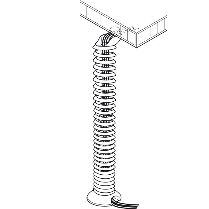Hafele Cable Guide with Spiral Design