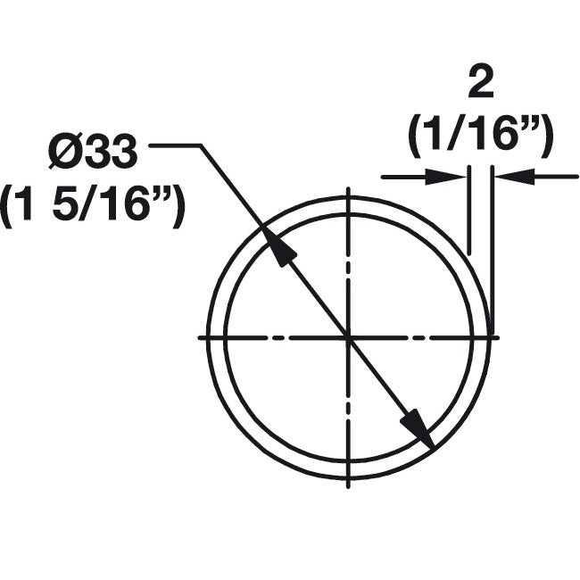 Hafele Round Wardrobe Tube TAG Synergy, 8 Foot Length