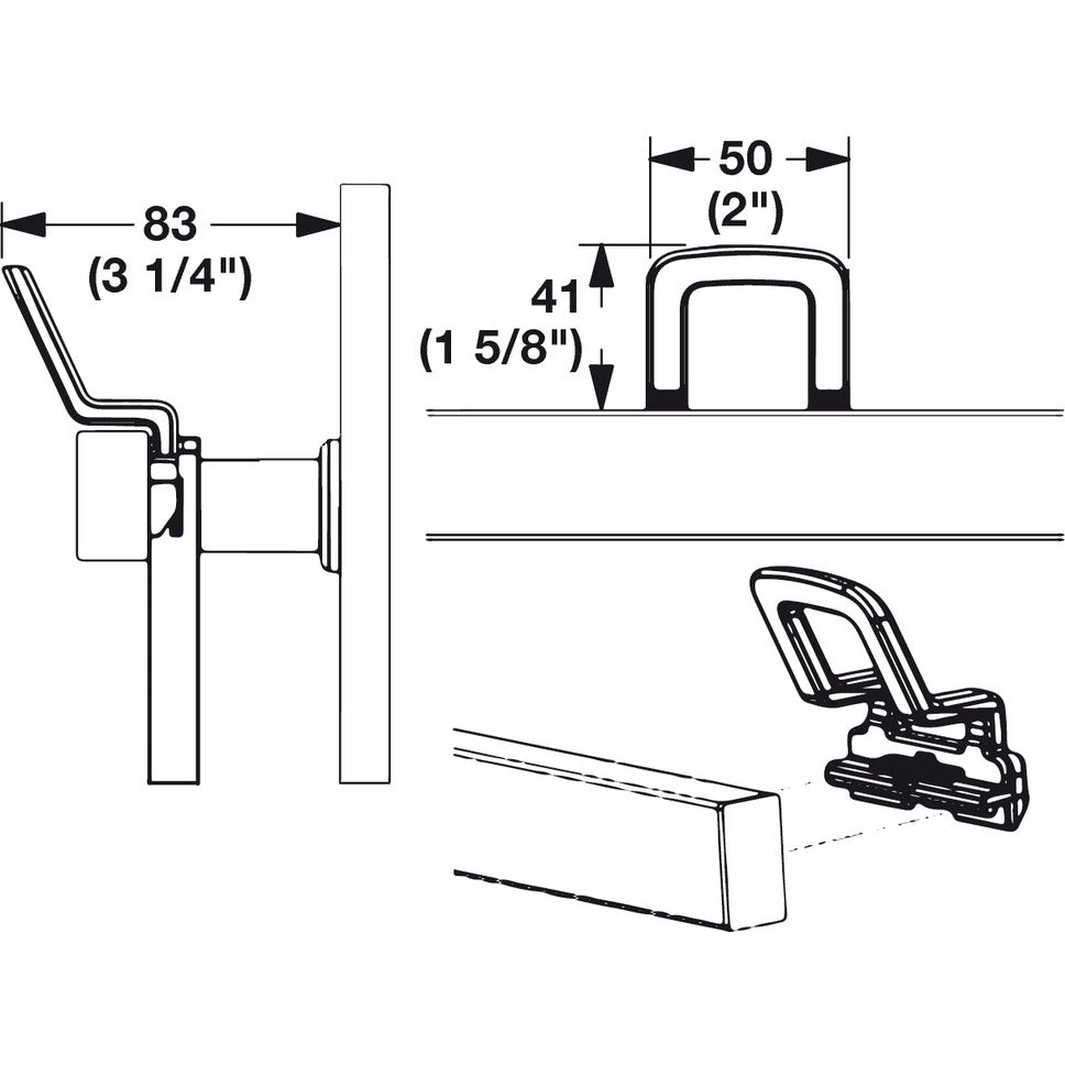 Hafele Coat Hook TAG Symphony