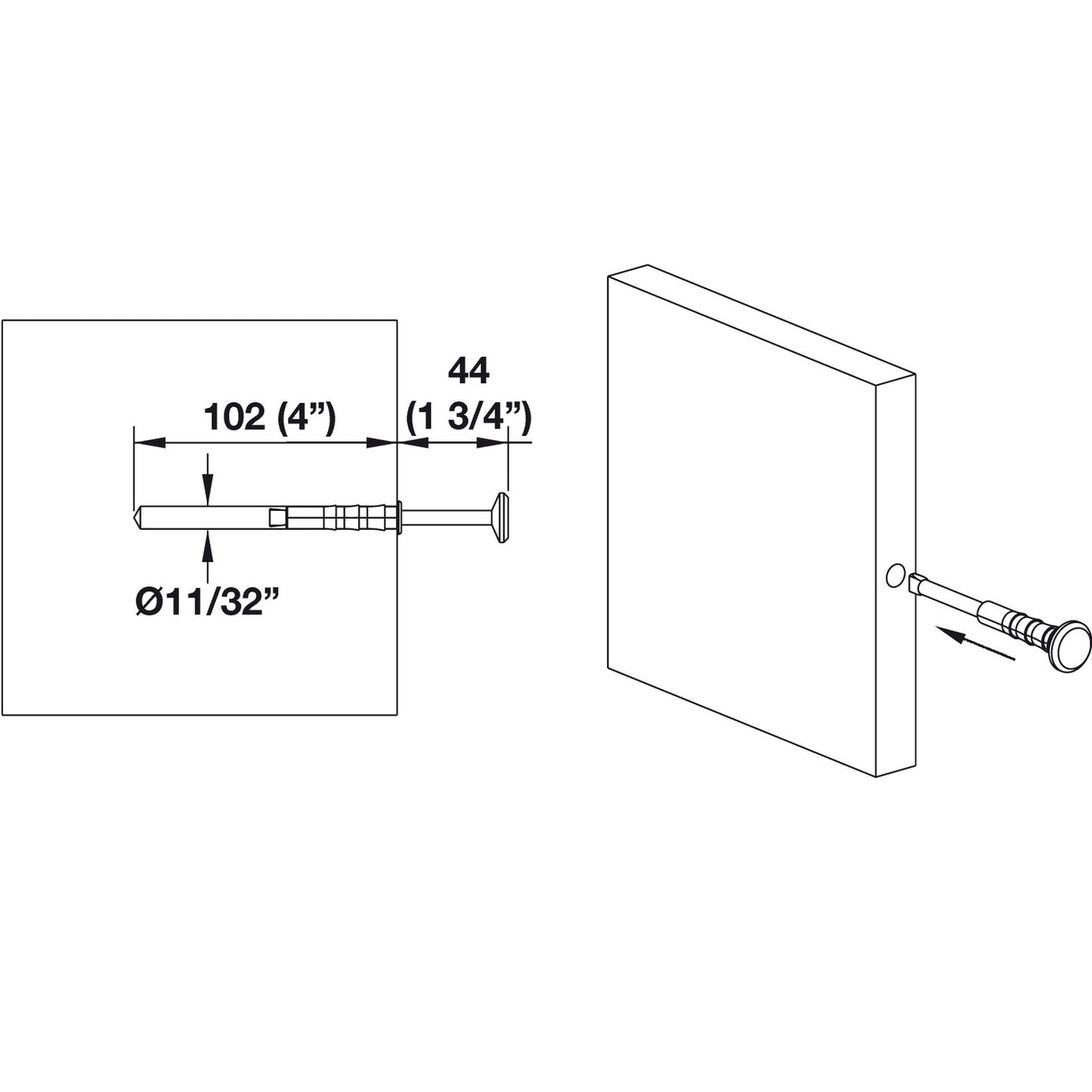 Hafele Valet Pin TAG Synergy Elite