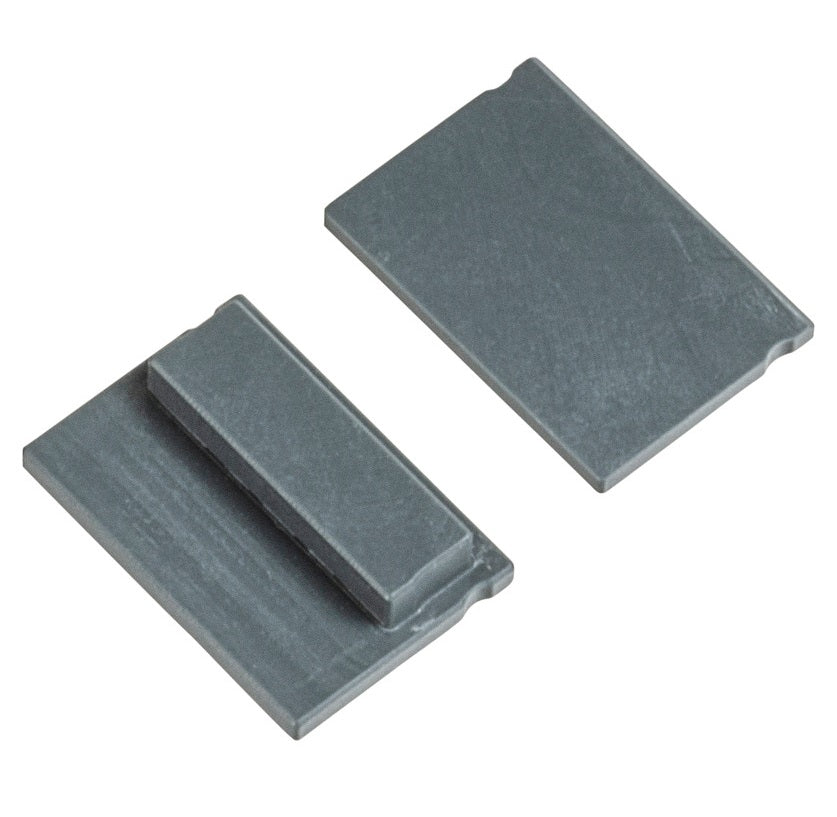 Hafele Loox Designer Aluminum Profile End Cap (1/2" Height)