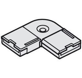 Hafele Loox 3015 Corner Connector for LED Strip Light - Hafele