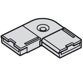 Hafele Loox 3032 Corner Connector for LED Strip Light - Hafele