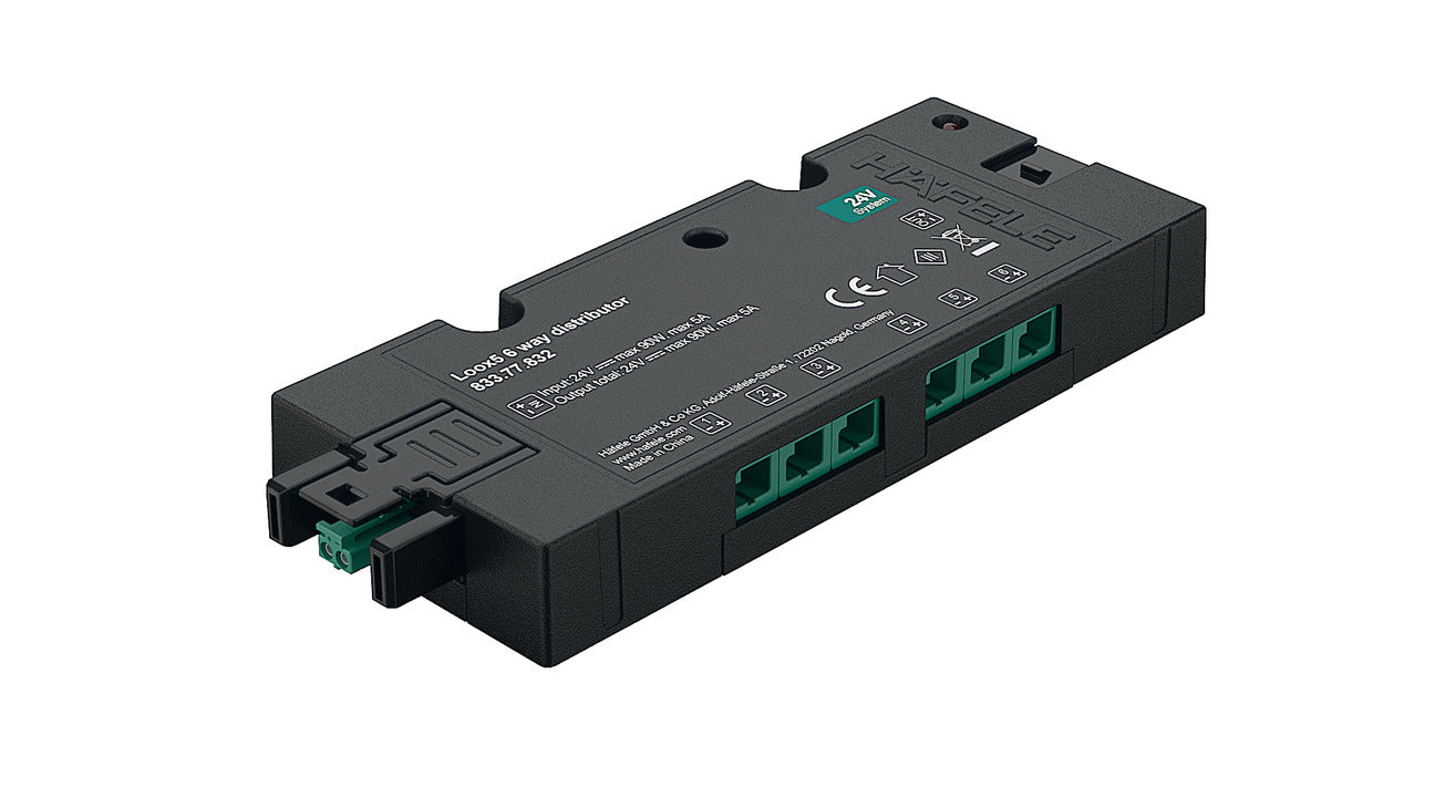 Hafele Loox5 Box-to-Box 6-Way Distributor without Switching Function