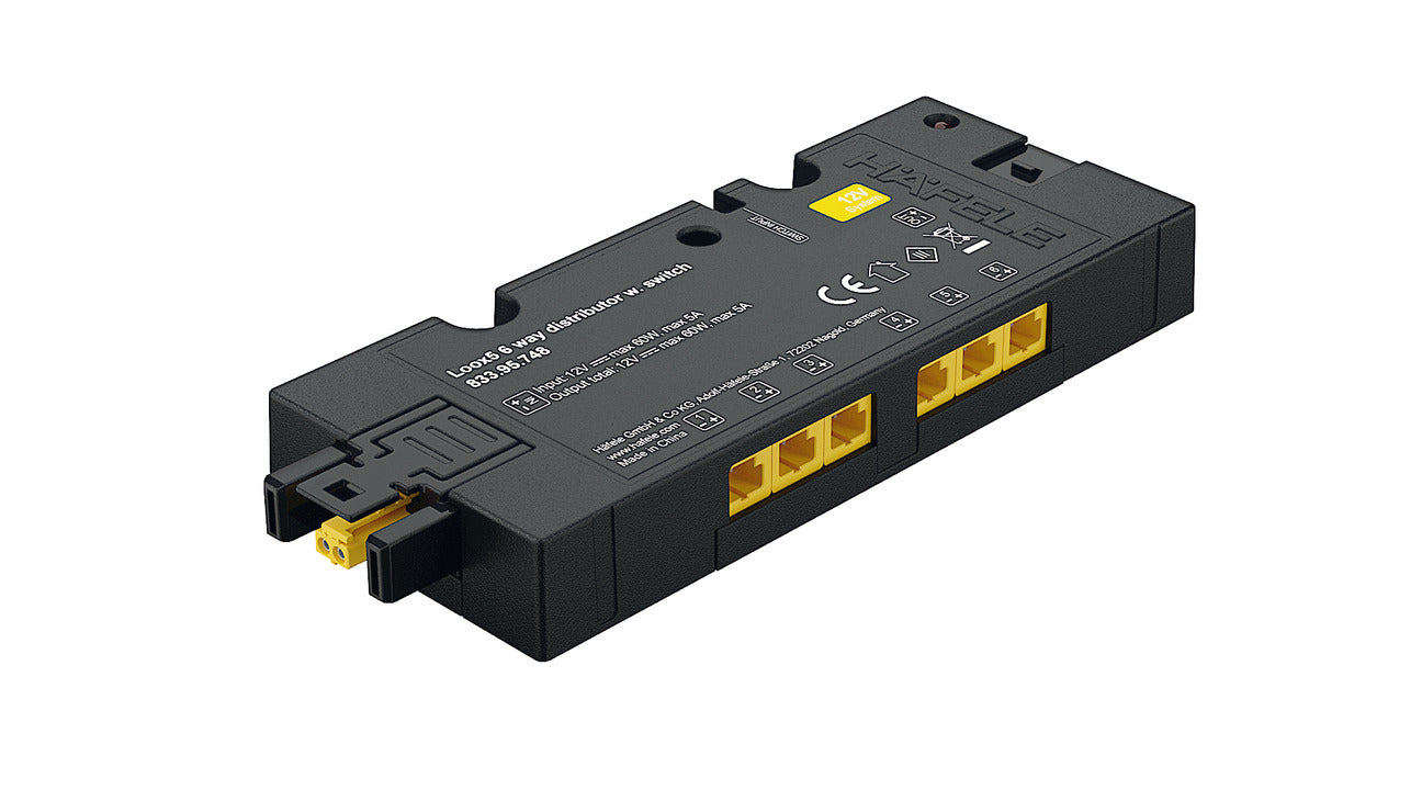 Hafele Loox5 Box-to-Box 6-Way Distributor with Switching Function