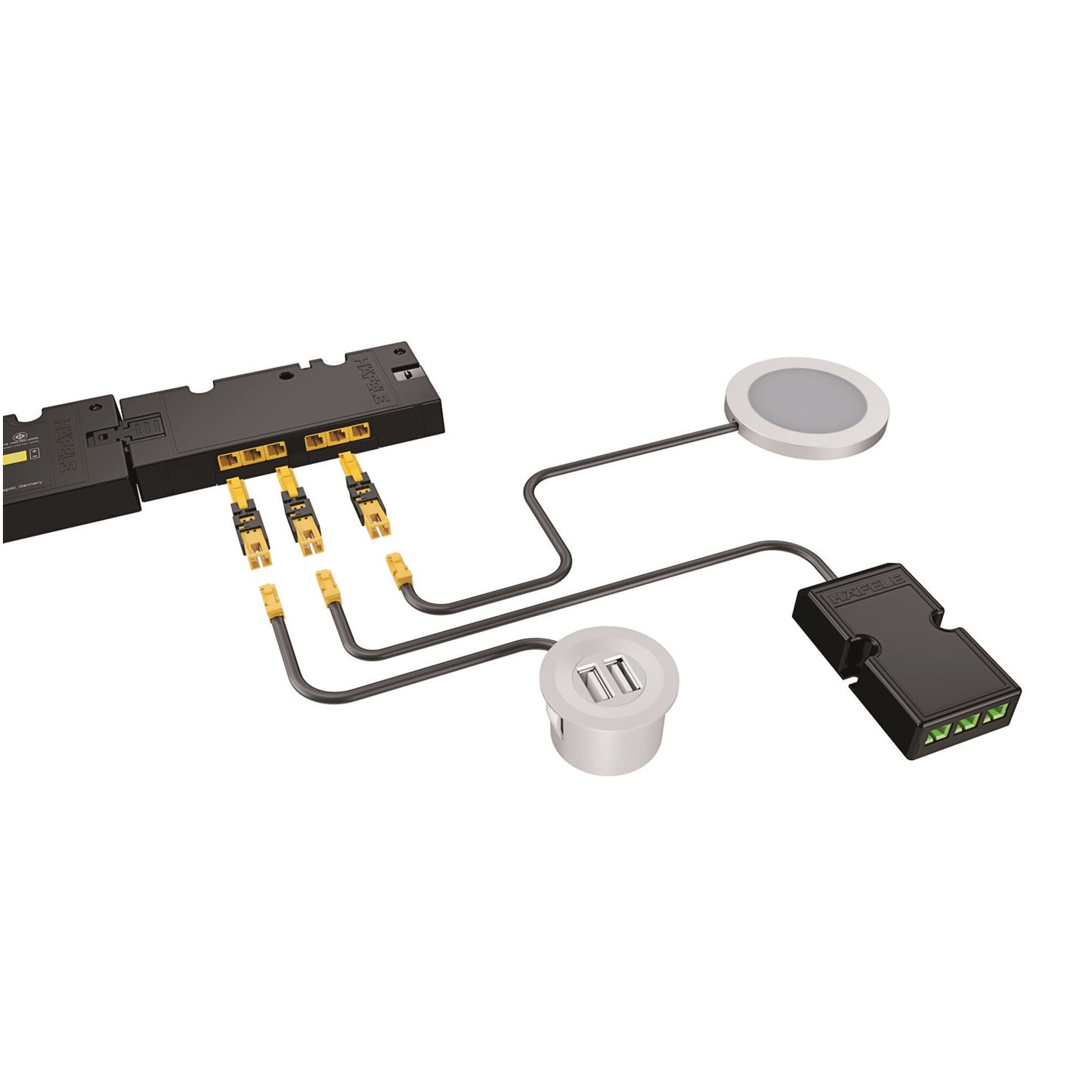 Hafele Loox5 Adapter to connect previous Loox Devices to Loox5 Driver
