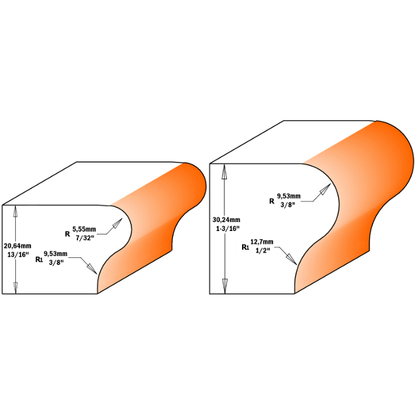 CMT Window Sill & Finger Pull Router Bit