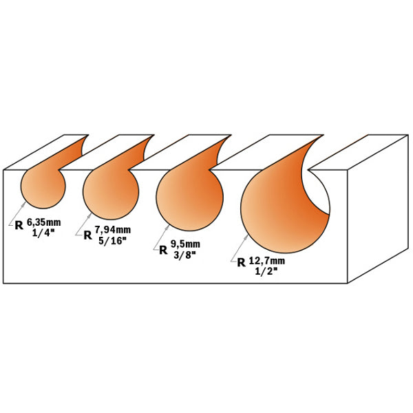 CMT Ball End Router Bit