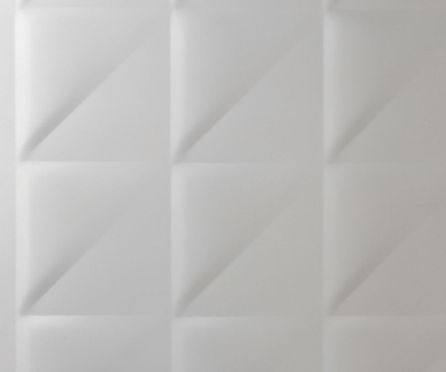 Polished Aluminum Embossed Triangles 901 Metal Sheet, Large Format Designs - Chemetal