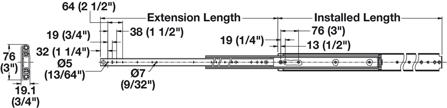 9301 Drawer Slide Heavy Duty Full Extension - Accuride