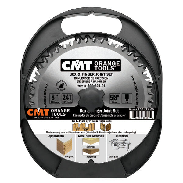 CMT Box Finger Joint Saw Blade Set