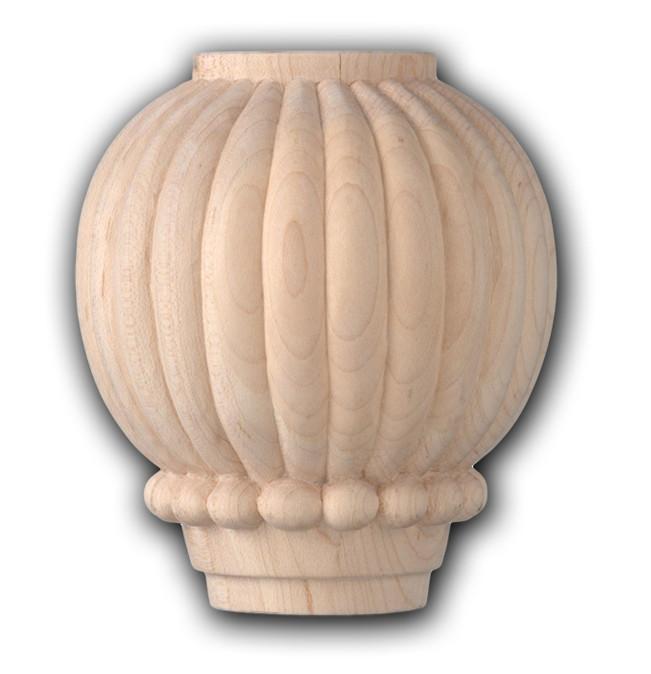 Castlewood SY-BF-184 Reeded Bun Foot