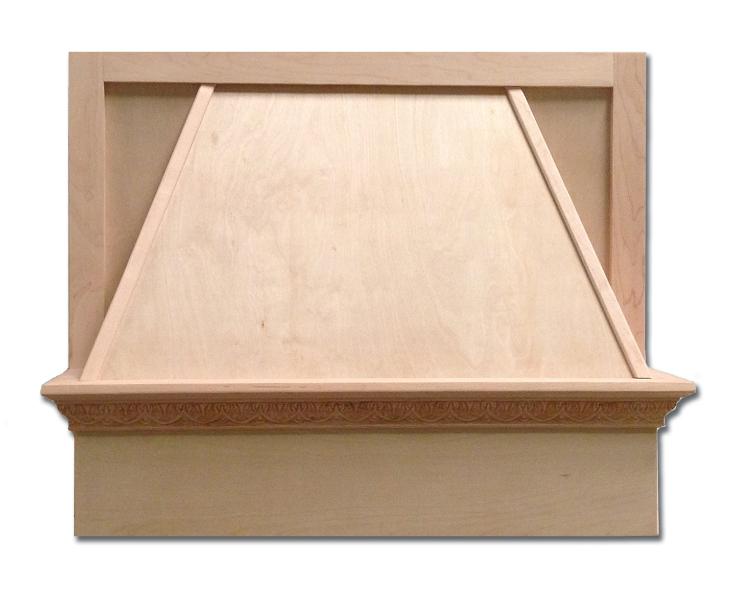 Castlewood Chimney Style Range Hood Front with Applied Acanthus Molding