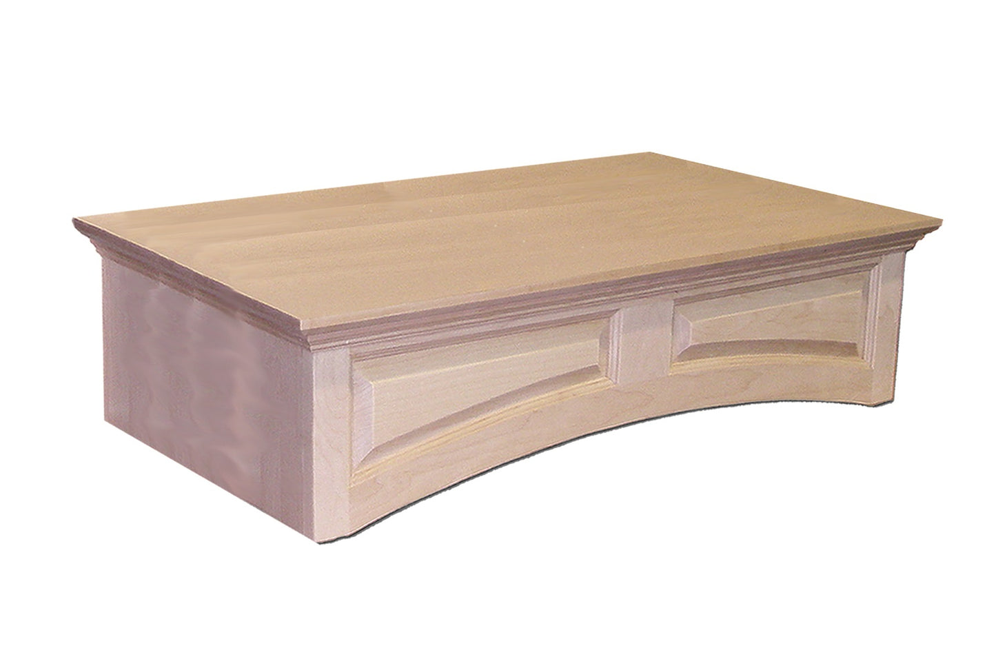 Castlewood Arched Raised Panel Wood Range Hood Base